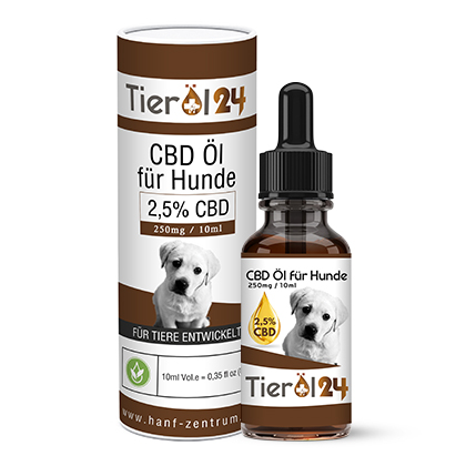 CBD Tieröl für Hunde 2,5%