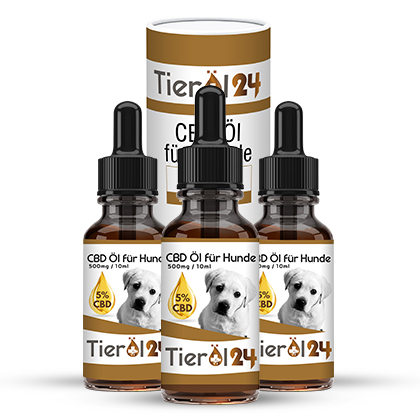 3 für 2 CBD Tieröl für Hunde 5%