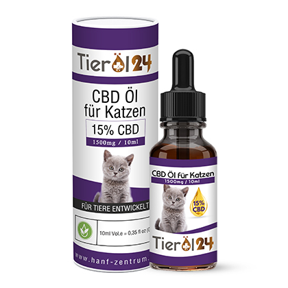 CBD Tieröl für Katzen 15%