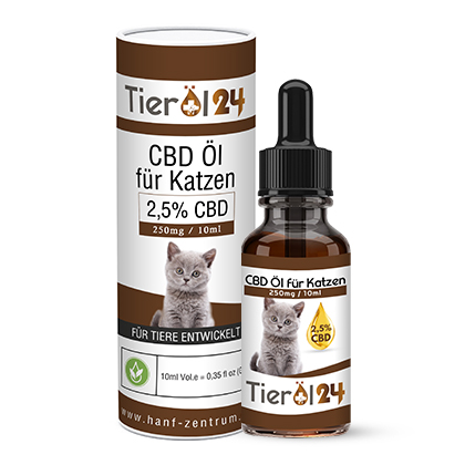 CBD Tieröl für Katzen 2,5%